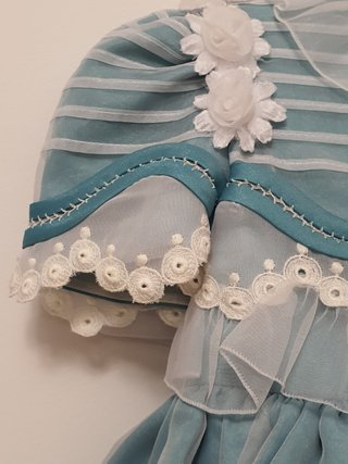 Vestido Ceremonia Infantil Turquesa