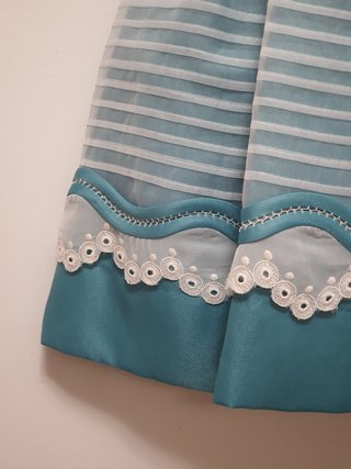 Vestido Ceremonia Infantil Turquesa