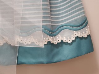 Vestido Ceremonia Infantil Turquesa