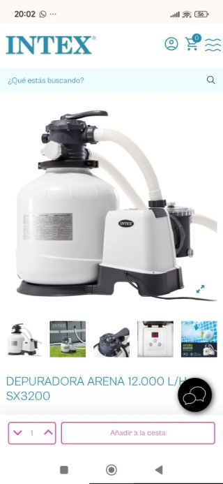 Depuradora Arena Intex SX3200 12.000 L/H