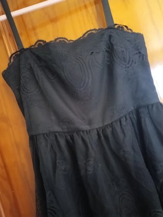Vestido Negro Encaje Penelope & Monica Cruz