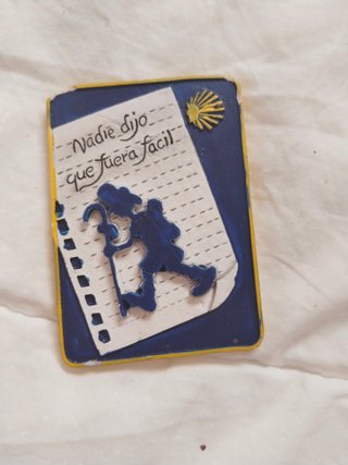 Imán Camino de Santiago con frase