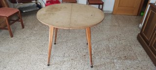 Mesa camilla redonda madera 95 cm