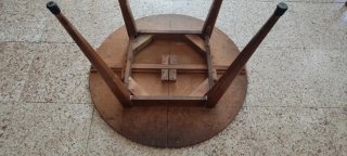 Mesa camilla redonda madera 95 cm