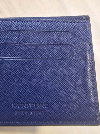Cartera Montblanc Sartorial 6cc Azul