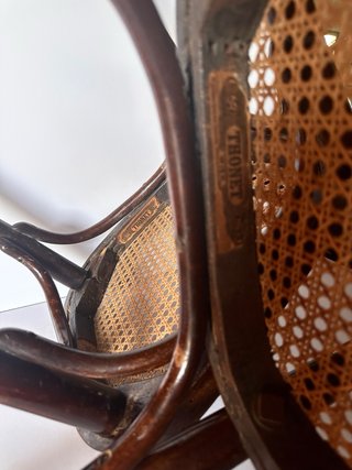 4 Cadeiras Thonet Originais Madeira Rattan