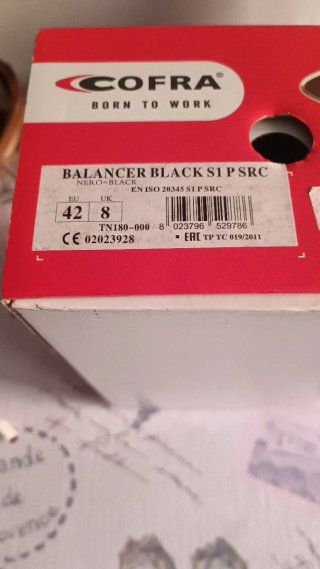 Zapatos de trabajo Cofra Balancer S1P SRC T42