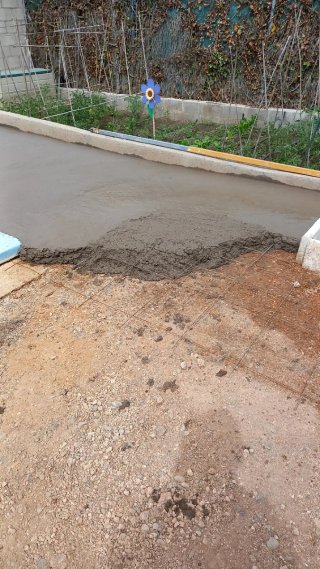 Hormigón raseado para exteriores