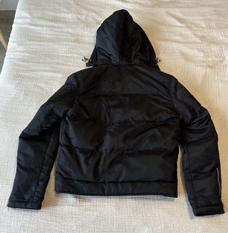Chaqueta The Kooples Negra Matelassé Cuero