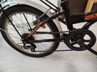 Bicicleta pieghevole 20 Nera/Rossa