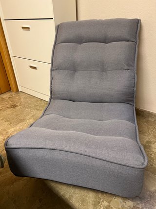 Sillón bajo gaming giratorio y 5 pos. respaldo.