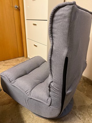 Sillón bajo gaming giratorio y 5 pos. respaldo.