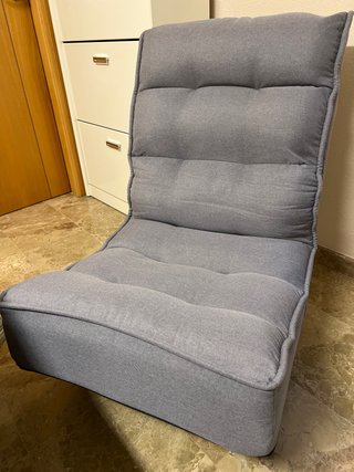Sillón bajo gaming giratorio y 5 pos. respaldo.
