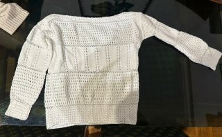 Jersey blanco de punto