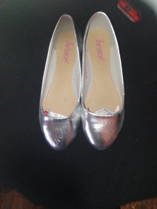 Zapatos planos plateados Far Action