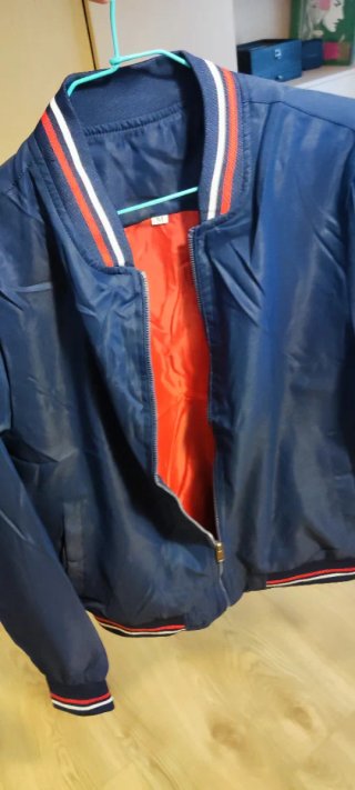 Chaqueta Bomber Clásica Azul