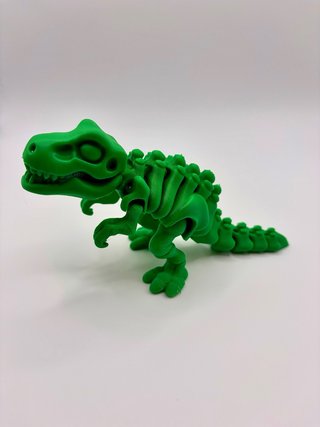 Dinosaurio 3D Verde/Blanco