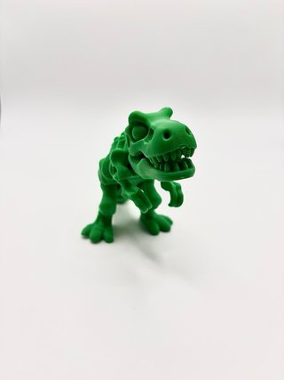 Dinosaurio 3D Verde/Blanco