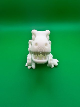 Dinosaurio 3D Verde/Blanco
