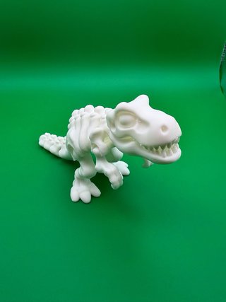 Dinosaurio 3D Verde/Blanco
