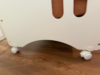 Cuna blanca madera + colchón antiasfixia