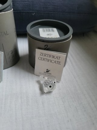Lote 3 Figuras Cristal Swarovski: Cisne y Peces