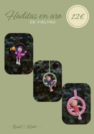 Adorabili fate in feltro su cerchio