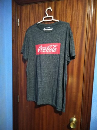 Camiseta Coca-Cola gris talla L