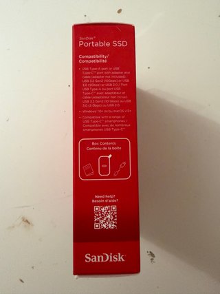 Disco duro SanDisk SSD Portátil 2TB