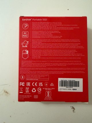 Disco duro SanDisk SSD Portátil 2TB