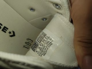 Converse Diseño Fuego Blancas