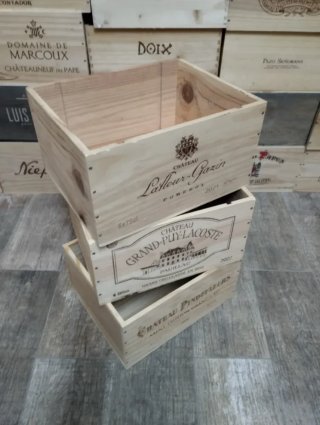 3 Cajas Madera Expositores Tienda