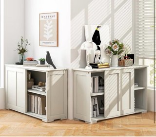 Cómoda recibidor/mesa TV beige/ mueble auxiliar.