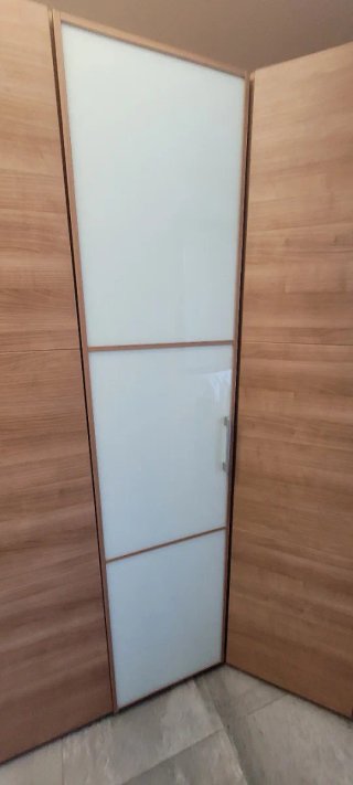 Conjunto Mueble Habitación Madera y Cristal
