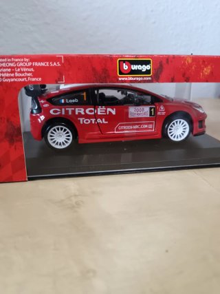Burago Citroën C4 WRC 2008 Loeb 1/32