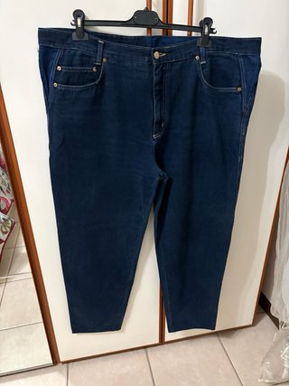 Jeans blu scuro Vera Da Pozzo taglia 50