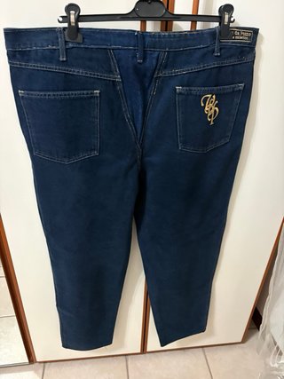 Jeans blu scuro Vera Da Pozzo taglia 50