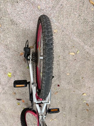 Bicicleta niña 20 rosa y blanca