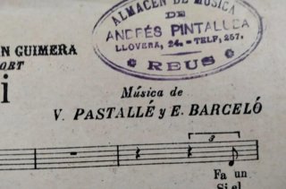 Partitura Antigua Aniversari Sardana