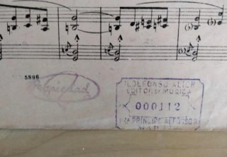Partitura Antigua Aniversari Sardana