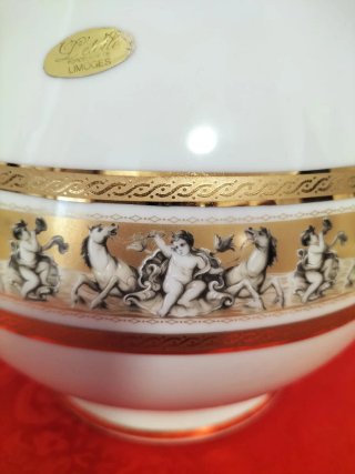 Vaso Limoges L'Etoile Porcellana Francese