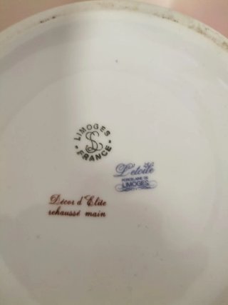 Vaso Limoges L'Etoile Porcellana Francese