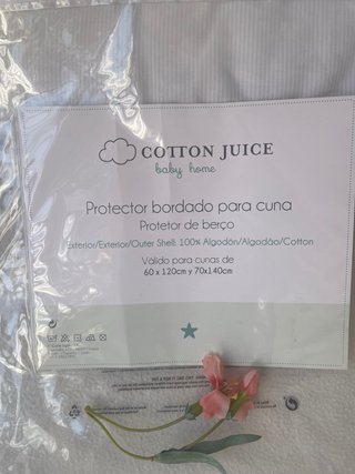 2 Protectores Cuna Cotton Juice Bordados