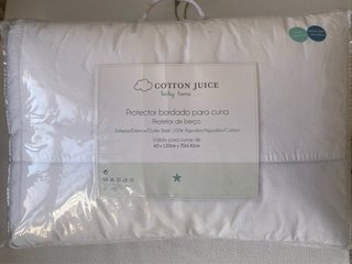 2 Protectores Cuna Cotton Juice Bordados