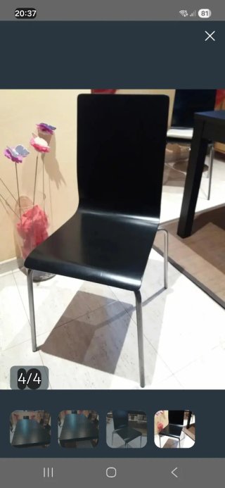 Mesa Comedor Extensible Madera Negra