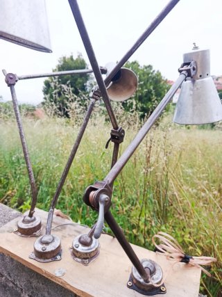 Lote 4 Lámparas diseño industrial Vintage