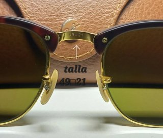 Ray-Ban Clubmaster Gafas de Sol Azules Marrones