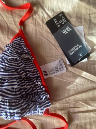 Bikini H&M Triángulo Rayas