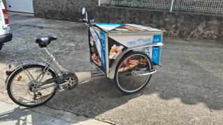 Triciclo eléctrico con 3 baterías