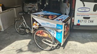 Triciclo eléctrico con 3 baterías
